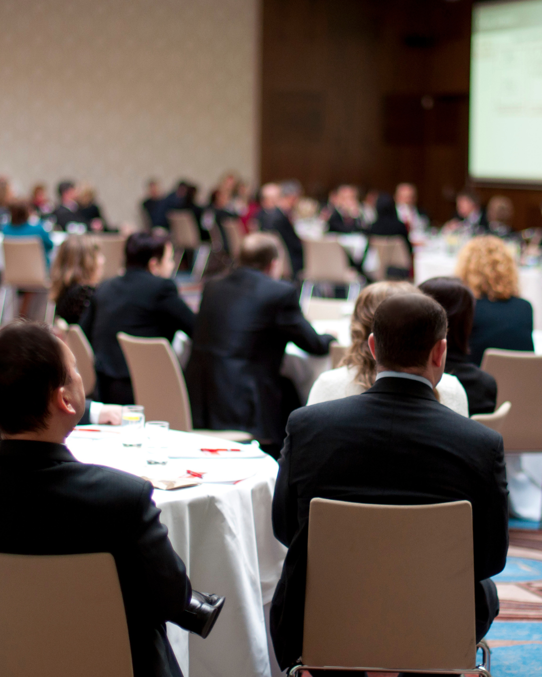 Business meeting and conference visual illustrating commercial discussions